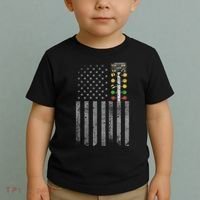 Drag Racing Flag American Drag Racer Drag Strip Tree Light Toddler T-Shirt thumb 2