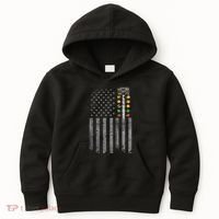 Drag Racing Flag American Drag Racer Drag Strip Tree Light Kids Hoodie thumb 0