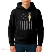 Drag Racing Flag American Drag Racer Drag Strip Tree Light Kids Hoodie thumb 4