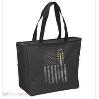 Drag Racing Flag American Drag Racer Drag Strip Tree Light Tote Bag thumb 2