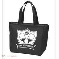 Dink Responsibly Funny Pickleball Tote Bag thumb 3