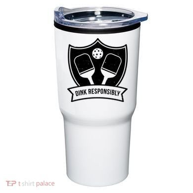 Dink Responsibly Funny Pickleball Tumbler