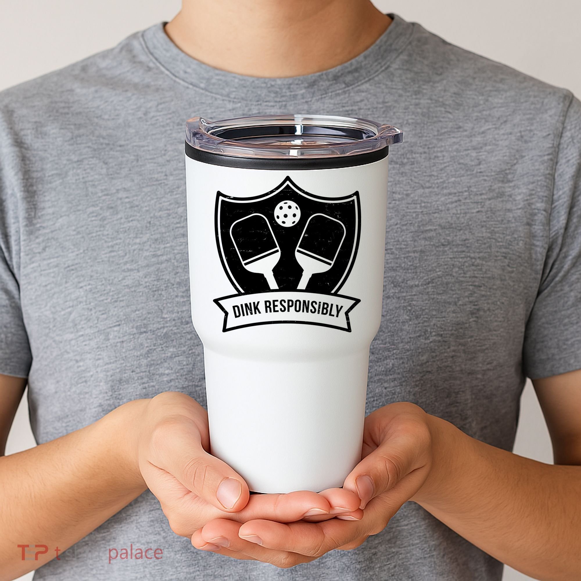 Dink Responsibly Funny Pickleball Tumbler