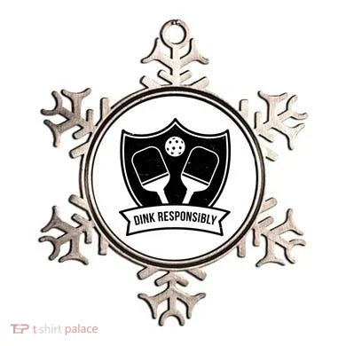 Dink Responsibly Funny Pickleball Ornament