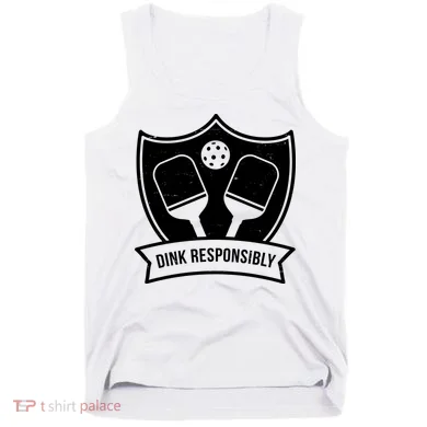 Dink Responsibly Funny Pickleball Tank Top