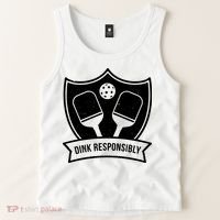 Dink Responsibly Funny Pickleball Tank Top thumb 2