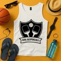Dink Responsibly Funny Pickleball Tank Top thumb 4