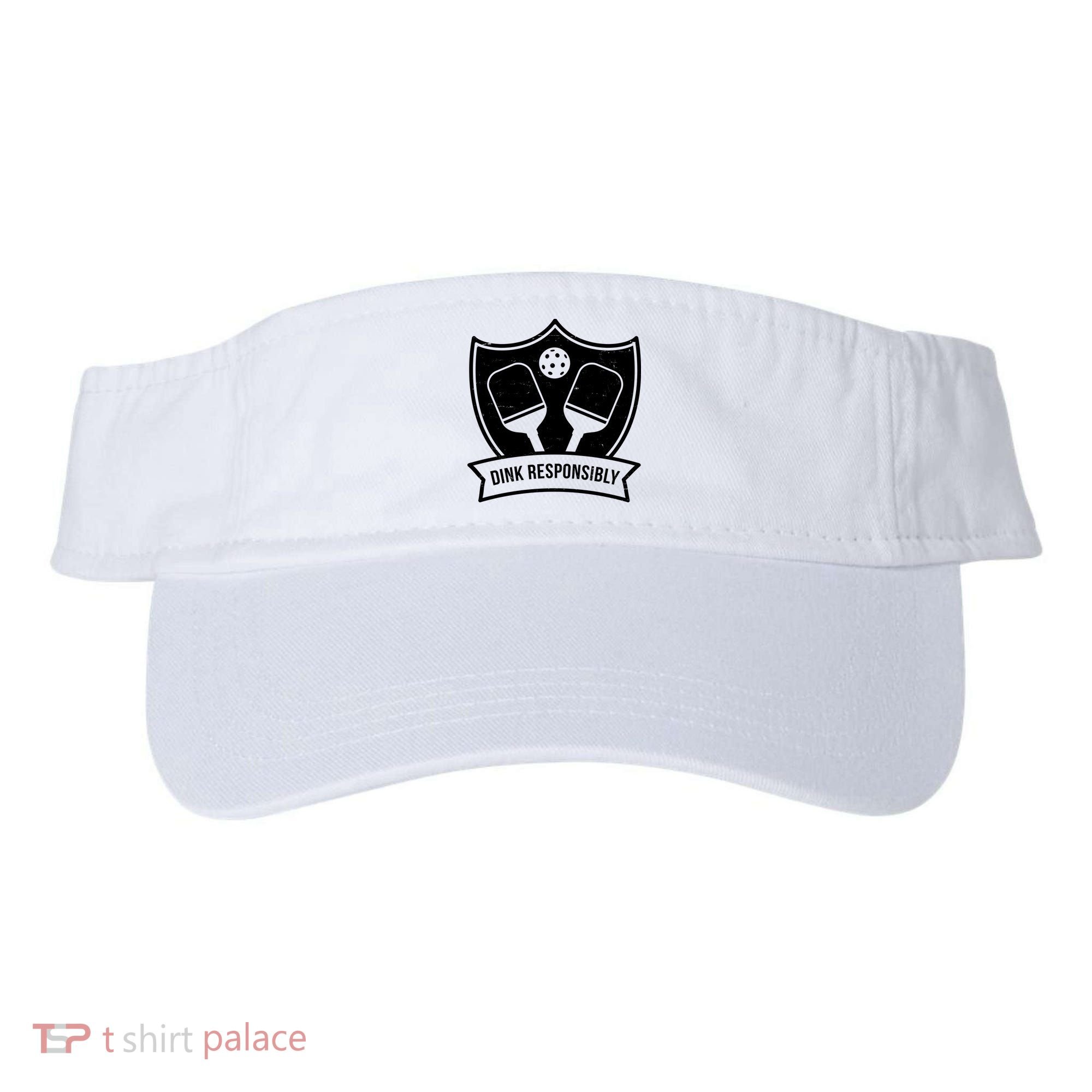 Dink Responsibly Funny Pickleball Visor