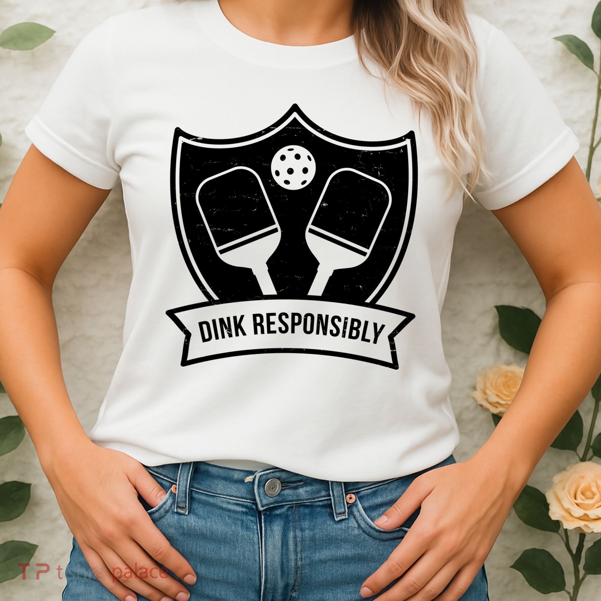 Dink Responsibly Funny Pickleball Women's T-Shirt
