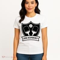 Dink Responsibly Funny Pickleball Women's T-Shirt thumb 4
