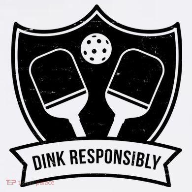 Dink Responsibly Funny Pickleball Kids T-Shirt