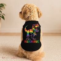 Dinosaur Rainbow Flag Ally Lgbt Allysaurus Lgbt Pride Doggie Tank thumb 2