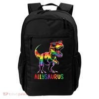 Dinosaur Rainbow Flag Ally Lgbt Allysaurus Lgbt Pride Backpack thumb 0