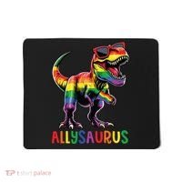 Dinosaur Rainbow Flag Ally Lgbt Allysaurus Lgbt Pride Mousepad thumb 0