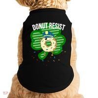Donut Resist Funny Police Officer Irish St Patricks Day Meme Gift Doggie Tank thumb 0