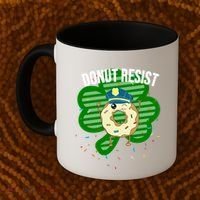 Donut Resist Funny Police Officer Irish St Patricks Day Meme Gift Coffee Mug thumb 2