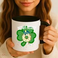 Donut Resist Funny Police Officer Irish St Patricks Day Meme Gift Coffee Mug thumb 3