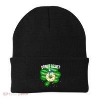 Donut Resist Funny Police Officer Irish St Patricks Day Meme Gift Beanie thumb 0