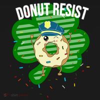 Donut Resist Funny Police Officer Irish St Patricks Day Meme Gift Pajama Set thumb 2