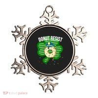 Donut Resist Funny Police Officer Irish St Patricks Day Meme Gift Ornament thumb 0