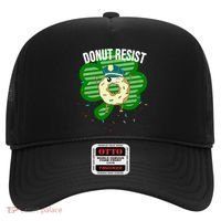 Donut Resist Funny Police Officer Irish St Patricks Day Meme Gift Hat thumb 0