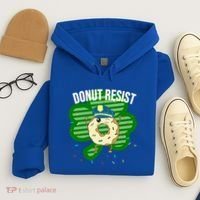 Donut Resist Funny Police Officer Irish St Patricks Day Meme Gift Hoodie thumb 4