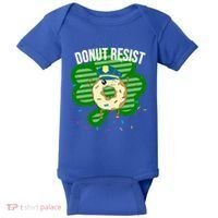 Donut Resist Funny Police Officer Irish St Patricks Day Meme Gift Baby Bodysuit thumb 0