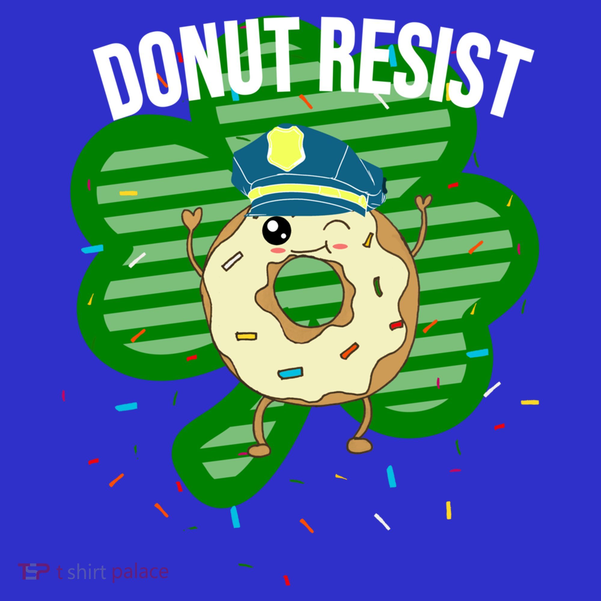Donut Resist Funny Police Officer Irish St Patricks Day Meme Gift Baby Bodysuit