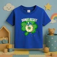 Donut Resist Funny Police Officer Irish St Patricks Day Meme Gift Toddler T-Shirt thumb 3