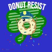 Donut Resist Funny Police Officer Irish St Patricks Day Meme Gift Kids Sweatshirt thumb 2