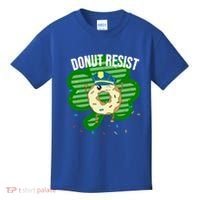 Donut Resist Funny Police Officer Irish St Patricks Day Meme Gift Kids T-Shirt thumb 0