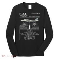 Dinosaurus Rekx F 14 Tomcat Fighter Jet Long Sleeve Shirt thumb 0