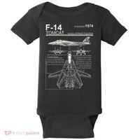 Dinosaurus Rekx F 14 Tomcat Fighter Jet Baby Bodysuit thumb 0