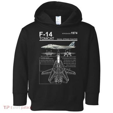 Dinosaurus Rekx F 14 Tomcat Fighter Jet Toddler Hoodie