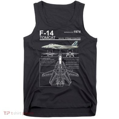 Dinosaurus Rekx F 14 Tomcat Fighter Jet Tank Top