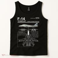 Dinosaurus Rekx F 14 Tomcat Fighter Jet Tank Top thumb 2