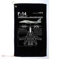 Dinosaurus Rekx F 14 Tomcat Fighter Jet Golf Towel thumb 0