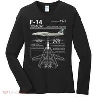 Dinosaurus Rekx F 14 Tomcat Fighter Jet Women's Long Sleeve Shirt thumb 0
