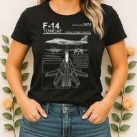 Dinosaurus Rekx F 14 Tomcat Fighter Jet Women's T-Shirt thumb 2