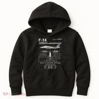 Dinosaurus Rekx F 14 Tomcat Fighter Jet Kids Hoodie thumb 0