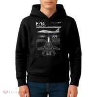 Dinosaurus Rekx F 14 Tomcat Fighter Jet Kids Hoodie thumb 4