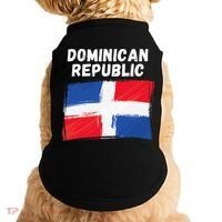 Dominican Republic Flag Retro Distressed Flag Doggie Tank thumb 0