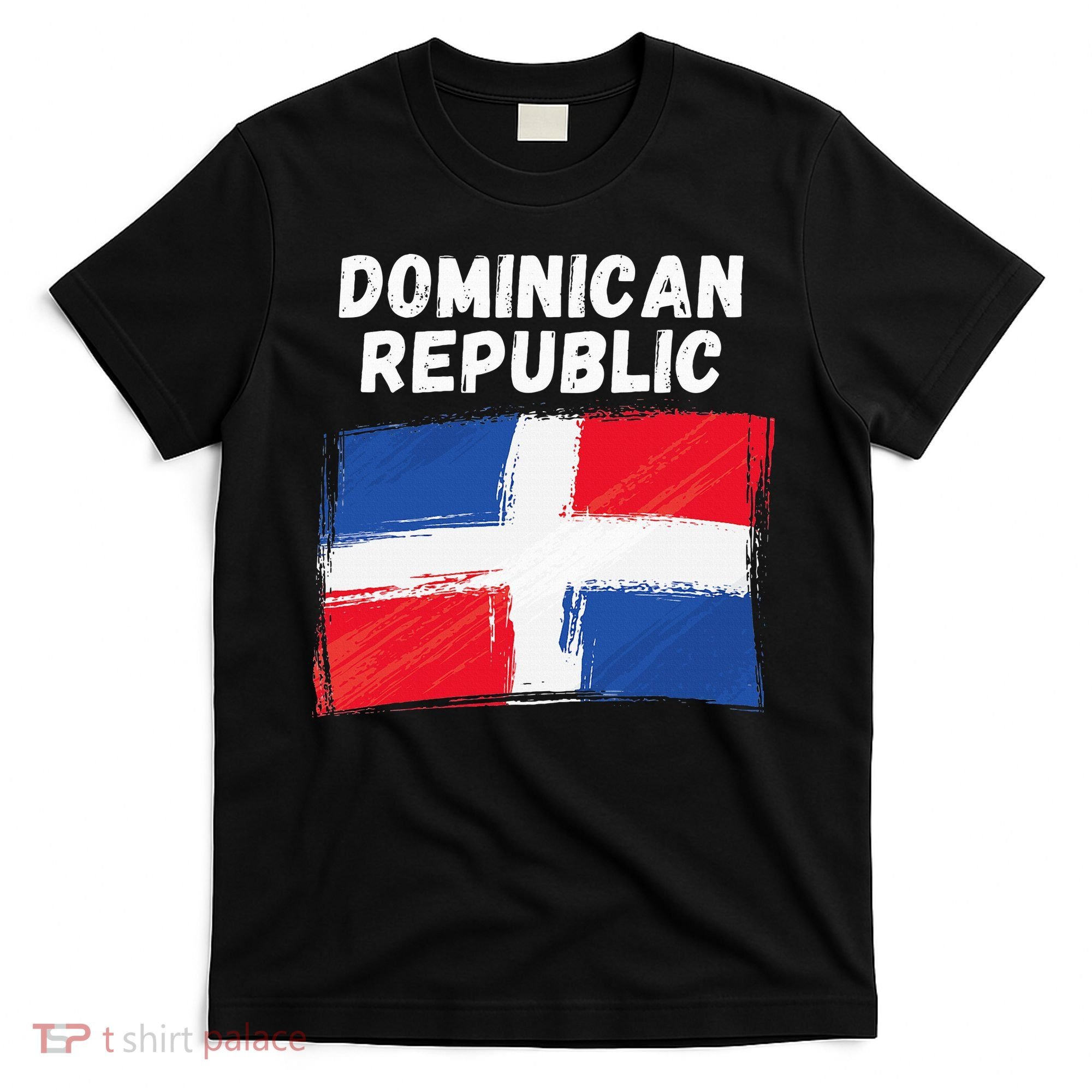 Dominican Republic Flag Retro Distressed Flag T-Shirt