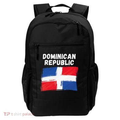 Dominican Republic Flag Retro Distressed Flag Backpack