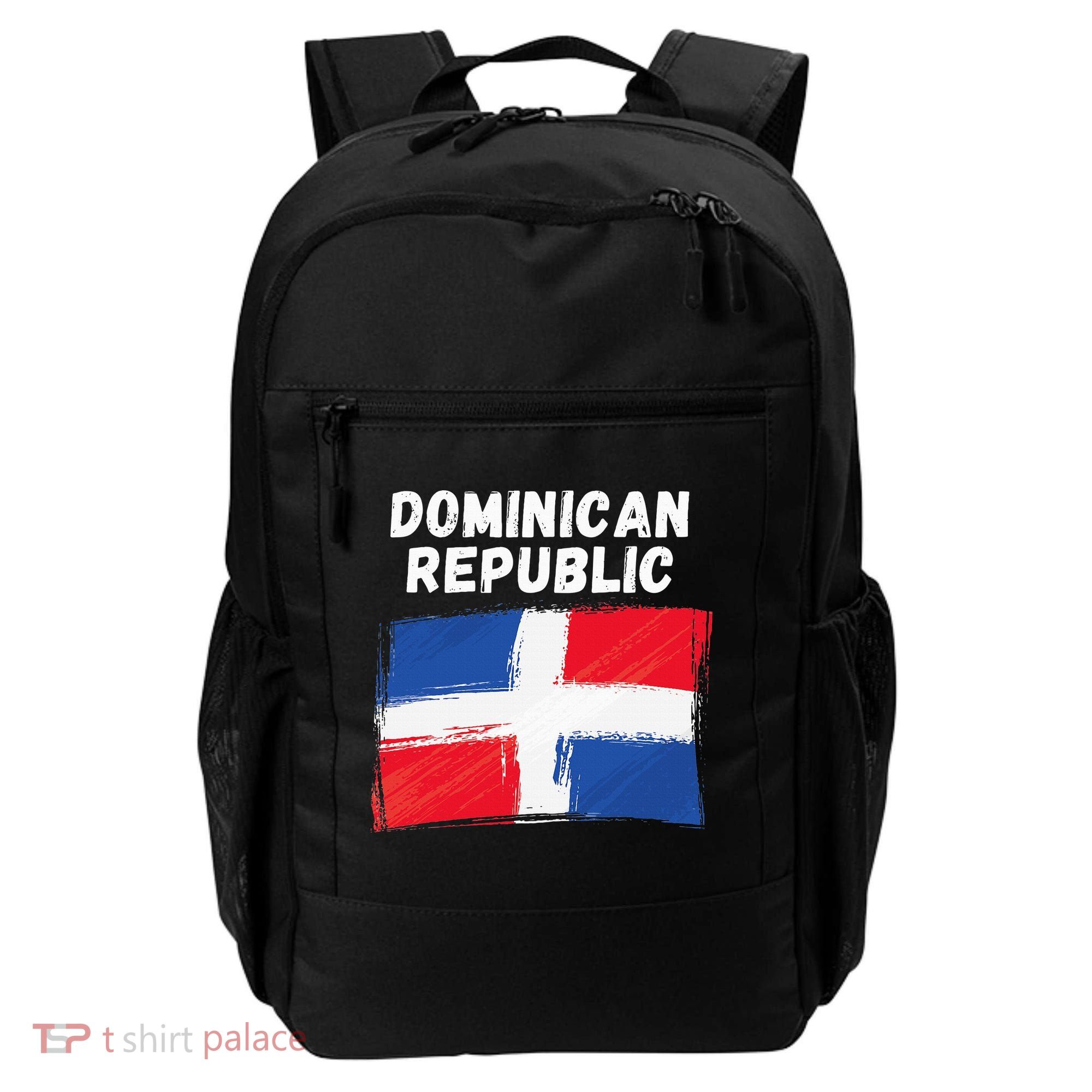 Dominican Republic Flag Retro Distressed Flag Backpack