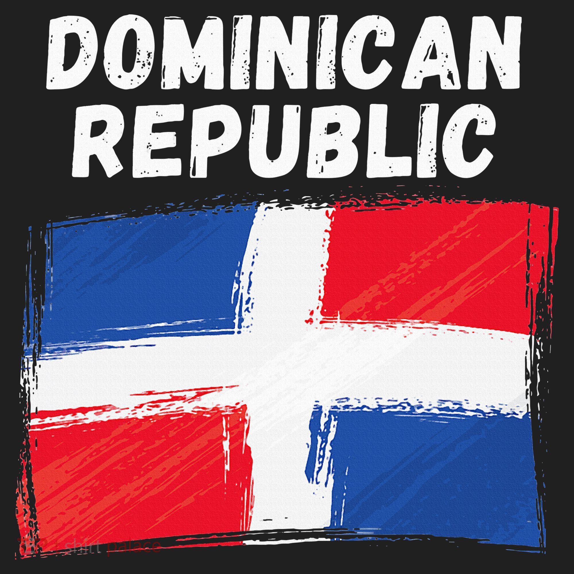 Dominican Republic Flag Retro Distressed Flag Beanie