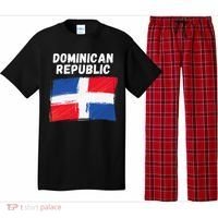 Dominican Republic Flag Retro Distressed Flag Pajama Set thumb 0