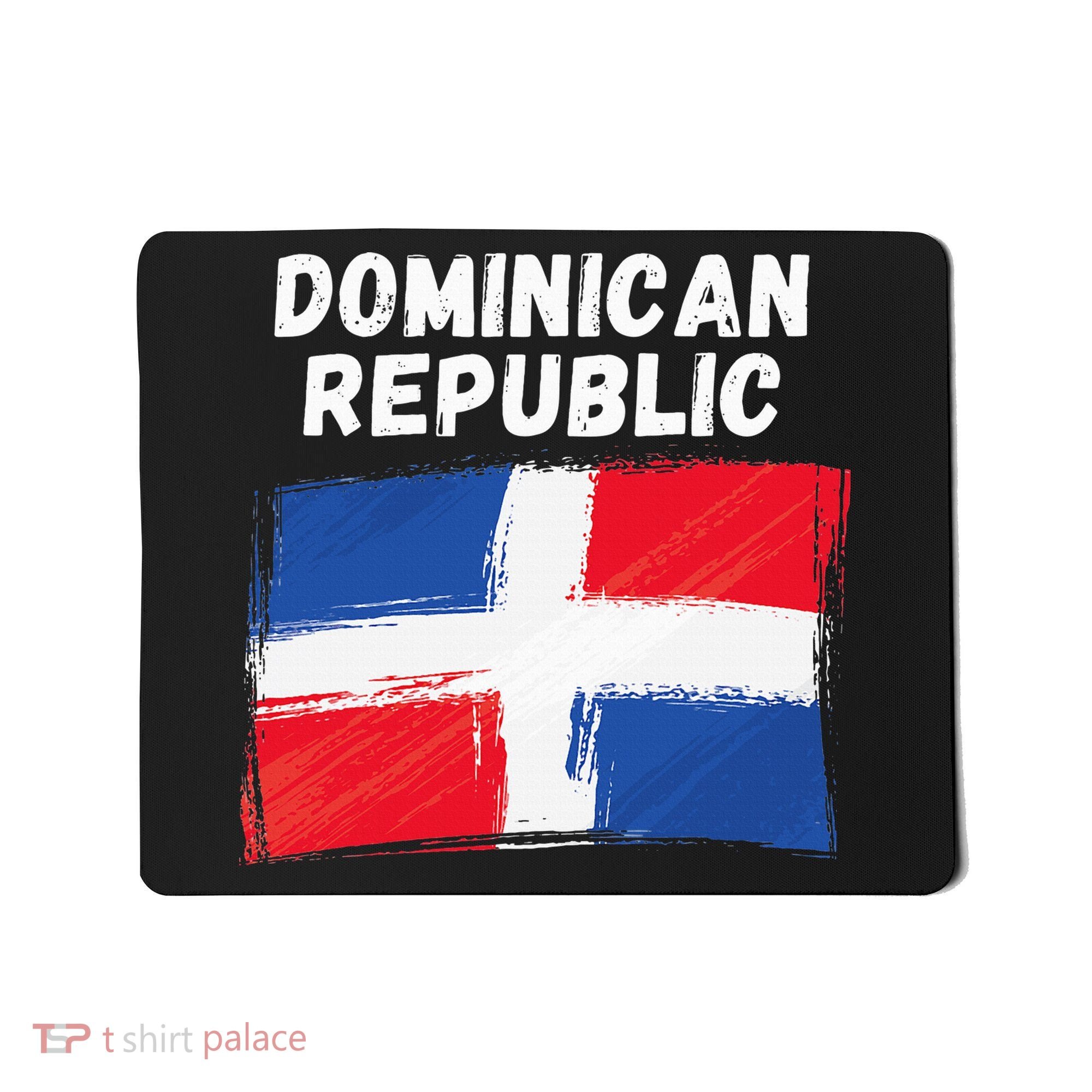 Dominican Republic Flag Retro Distressed Flag Mousepad