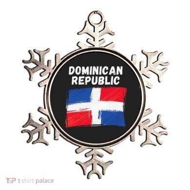 Dominican Republic Flag Retro Distressed Flag Ornament