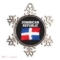 Dominican Republic Flag Retro Distressed Flag Ornament thumb 0